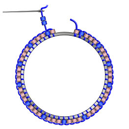Brick Stitch Hoop Steps
